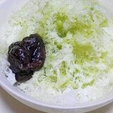 簡単混ぜるだけ♪お茶ミルクのかき氷